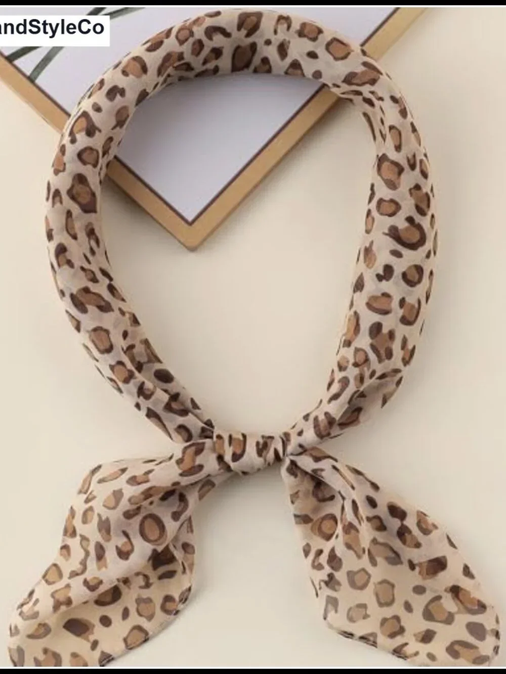 Women's Lightweight Chiffon Square Scarf for Hair Neck Bag Accessory